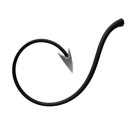 Long Black and White Demon Tail (V2)