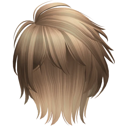 messy anime boy mullet (honey blonde)