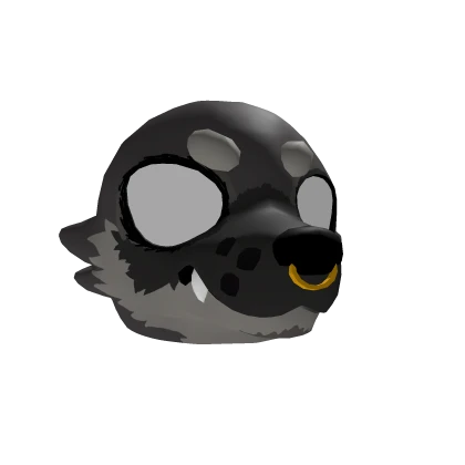Goth Emo Hyena Head