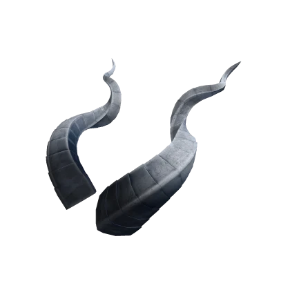 Frozen Elegant Spiral Horns