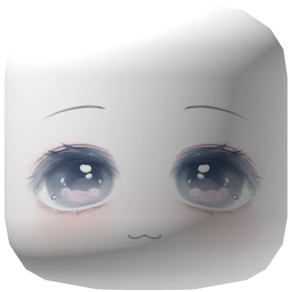 blue soft bunny eyes kawaii anime face 