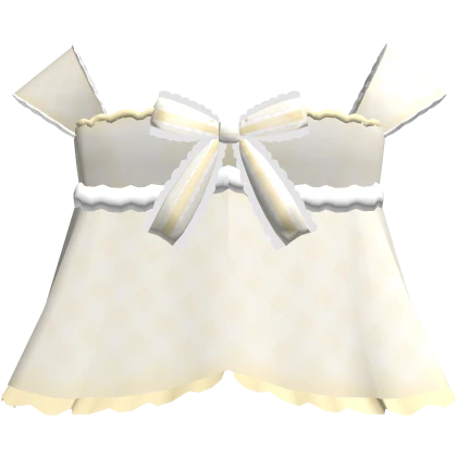 🤍 dollette plaid lace yellow dress