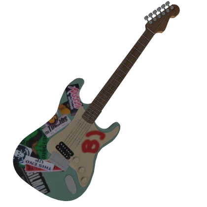 Sticker guitar