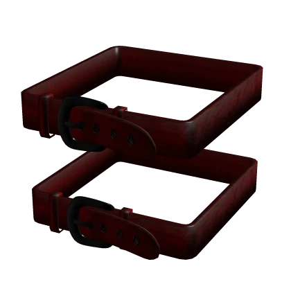 [3.0] Double Red Crimson Leg Belt Strap