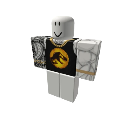 Black Shirt Jurassic Park Tattoos Muscles Dinosaur