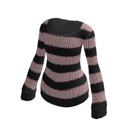 💗 Chonkey Knit Sweater Dress Black and Pink