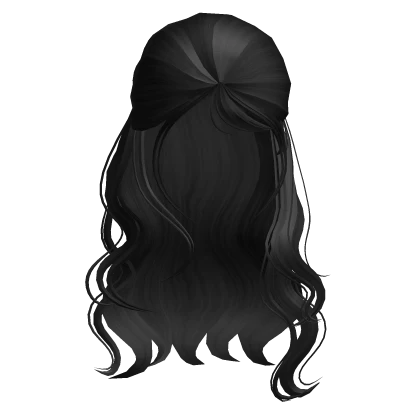 Cute Kpop Girl Soft Side Part Hair Black