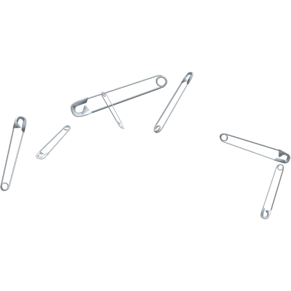 Grunge Safety Pin (made for matching hair)