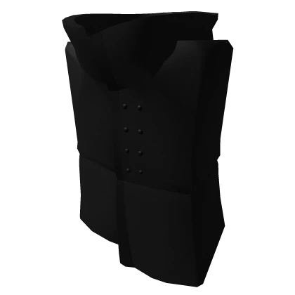 Pure Black High Collar Coat