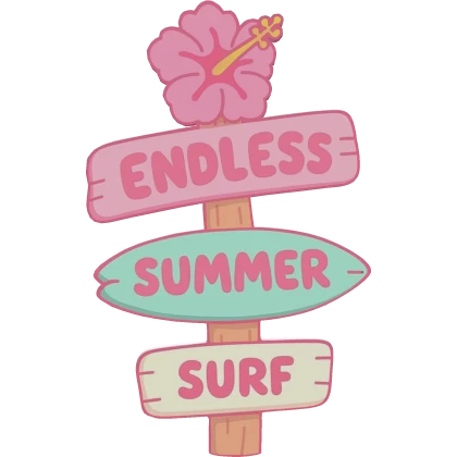 Summer Hibiscus Sign