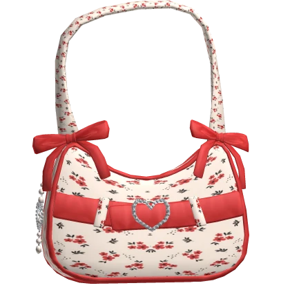 ♡ Red rose bag with bow cottagecore igari ♡