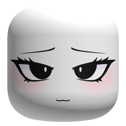 Shy Blush Face - White