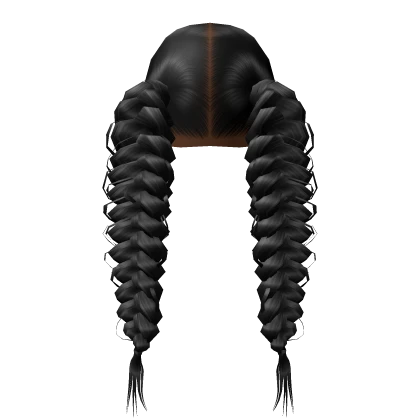 Fishtail braids [Black]