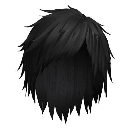 japanese vkei emo punk boy hair in black