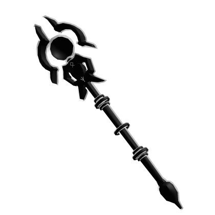 black and white magic staff