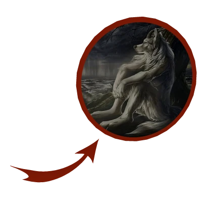 🐺Sigma Wolf Meme With Red Circle and Arrow🐺