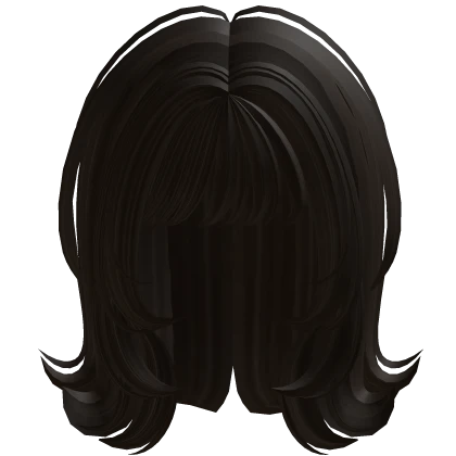 Short Wolfcut Bob Hair in Dark Brown