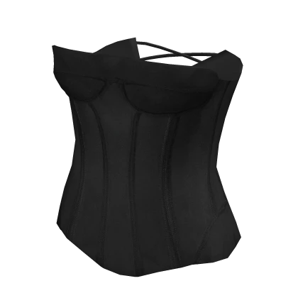 Romantic Black Velvet Corset