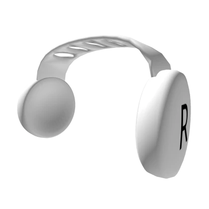 White Workclock Clockwork headphones