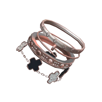 Stack Luxury Rose Bangle Clover Bracelet 