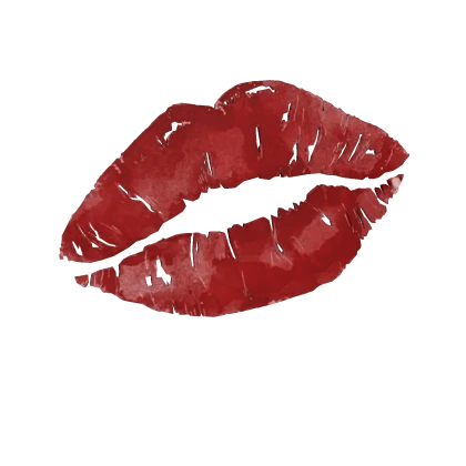 Red Lipstick Kiss Mark