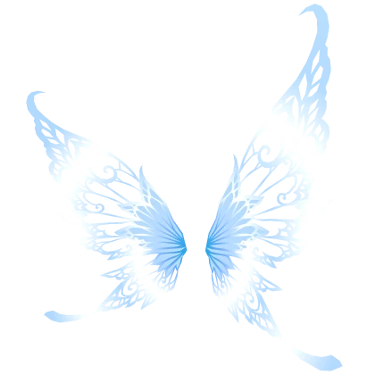 🌸✨ Blue Flutter Laceglow Wings