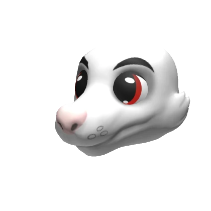 White Opossum Head