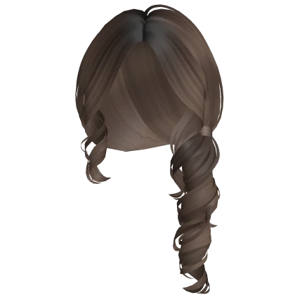 Soft Curly Side Ponytail (Brown)