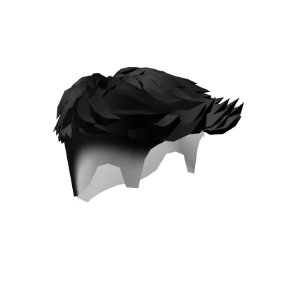 Swept Burst Fade Hair Black