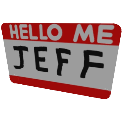 Jeff Nametag