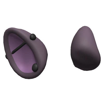 Pierced Purple Punk Opossum Ears