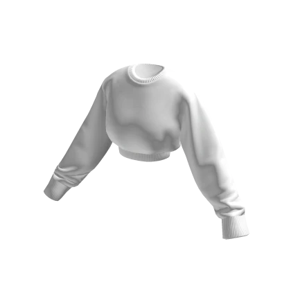 Cropped White Sweater