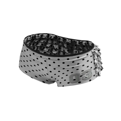 Ruffle Mini Shorts (Polka Dots)