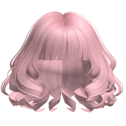 Curly Short Baby Angel Swirly Bob in Pink