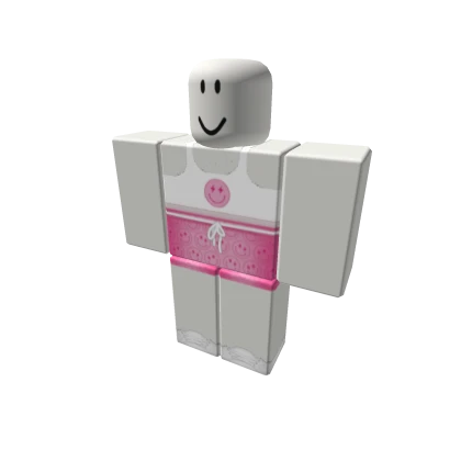 Preppy Pink Smiling Face Cheap Outfit