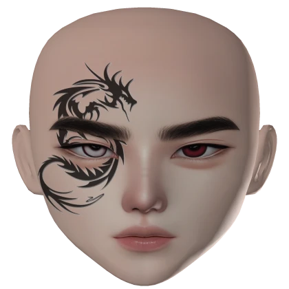 RED ZESLIN MALE GUY BOY FACE MAKEUP KOREAN ANIME