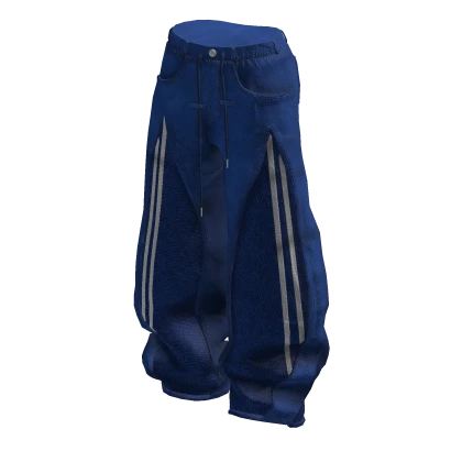 Y2k Fashion Pants Blue
