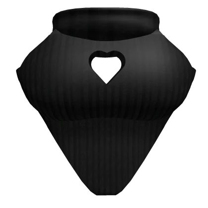 1.0 R6 Female Black Bodysuit with Heart