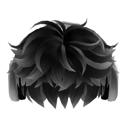 Gray Fluffy Cool Hair w/ Headphones