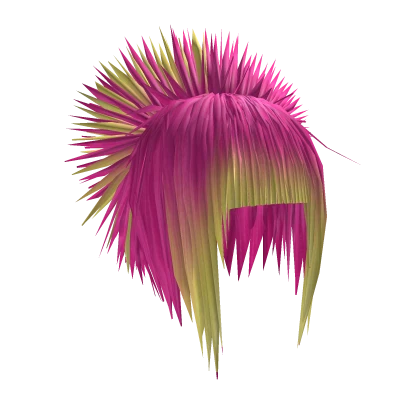 Short Choppy 2000's Hair (Pink/Yellow)