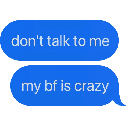 partner is cray matching text message