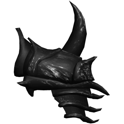 Left Black Demon Shoulder Pauldron