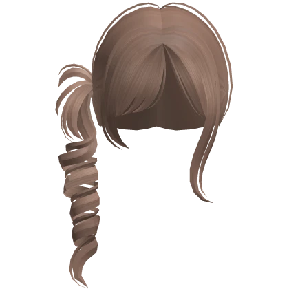 ♡ : light brown small side ponytail