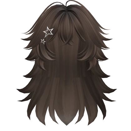 Fluffy Wolf Girl Hairstyle (Brown)