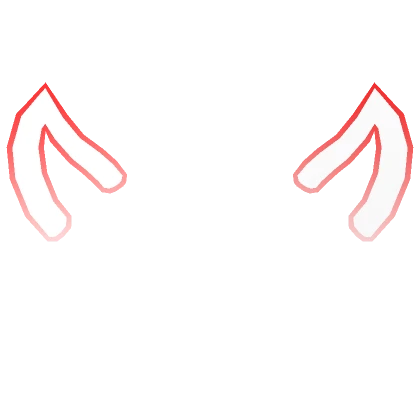 Cute Demon Horn Filter Outline [Red]