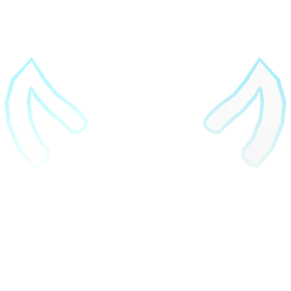 Cute Demon Horn Filter Outline [Light Blue]