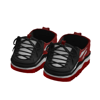 Red & Black Sneaker Shoes