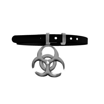 ☣︎ goth biohazard collar 1.0