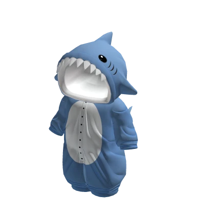 Cute Plushie Shark Onesie - Blue