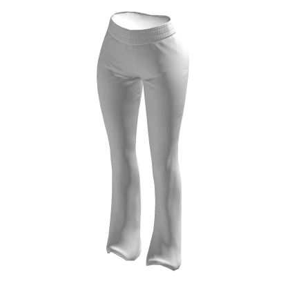 Tracksuit Pants White Euina Baddie Cozy 2000s Y2K